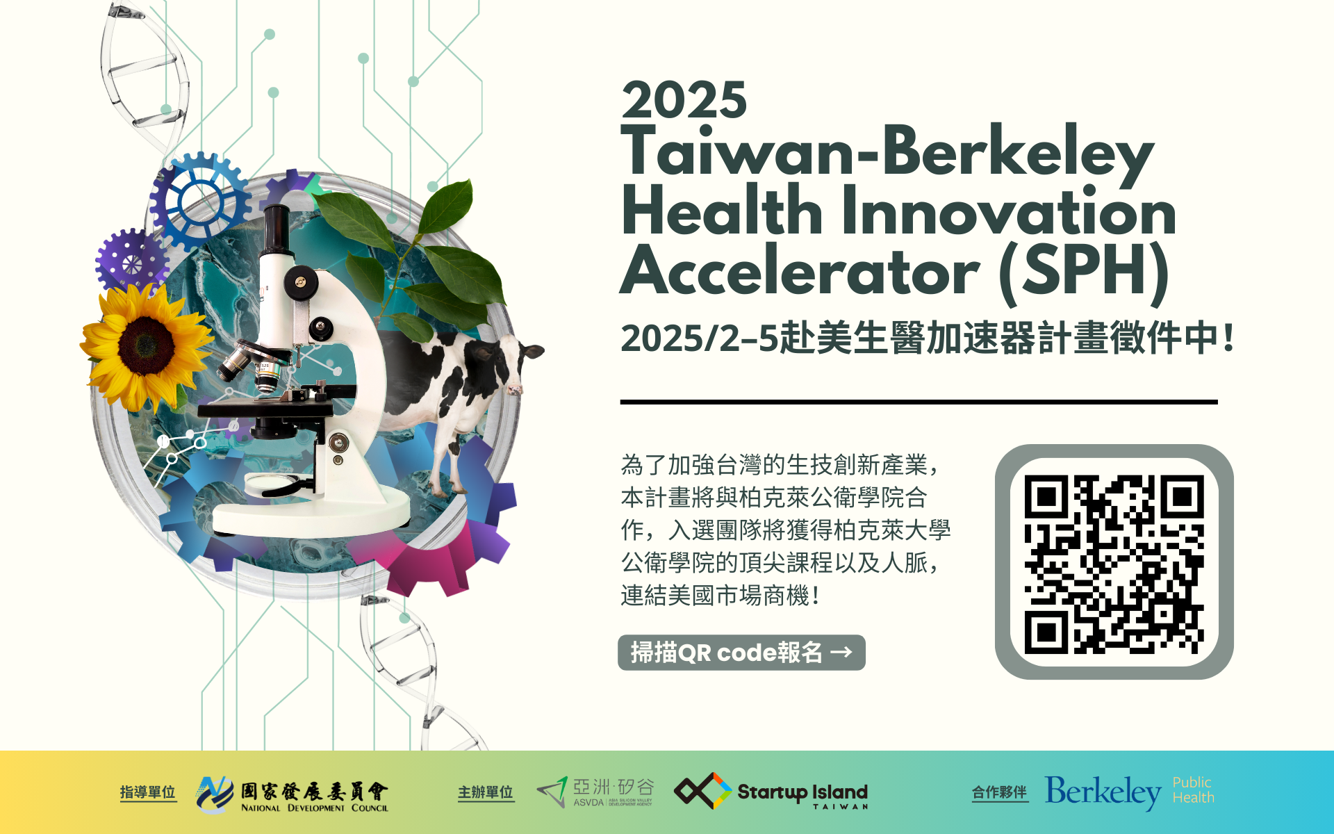 【2025 Berkeley SPH計畫】2025/2-5赴美生醫加速培訓計畫報名開始！ 