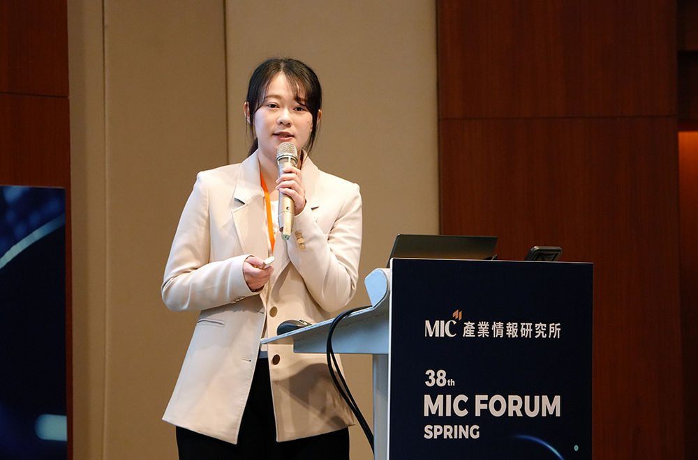  資策會產業情報研究所產業分析師張皓甯（圖片來源：資策會MIC）