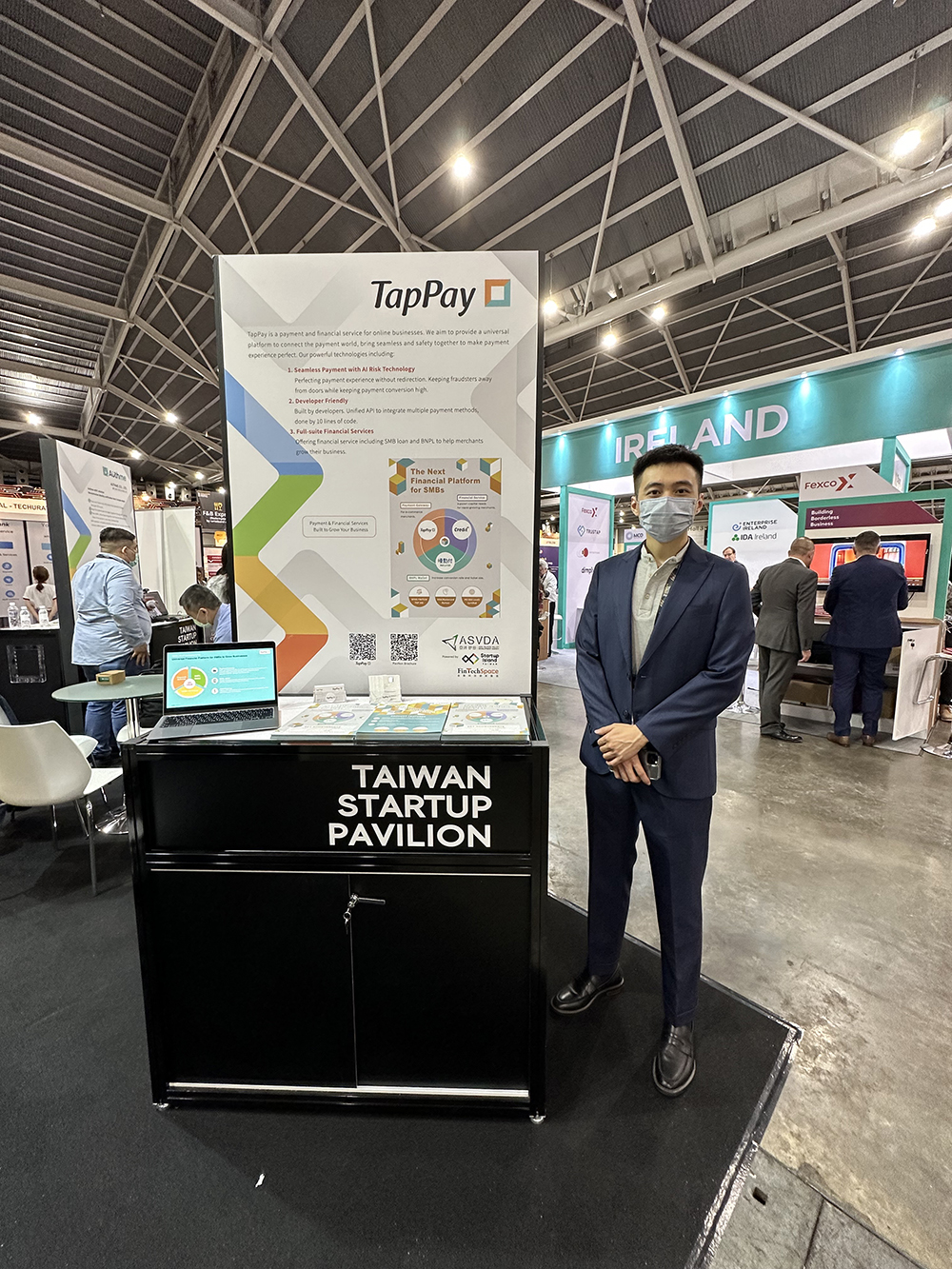 圖五：喬睿科技旗下TapPay支付系統已串接超過18家台灣及國際銀行，支援多種熱門支付工具，同時提供Cherri X- AI盜刷偵測系統、卡片效期自動更新等多樣化服務，確保交易安全。